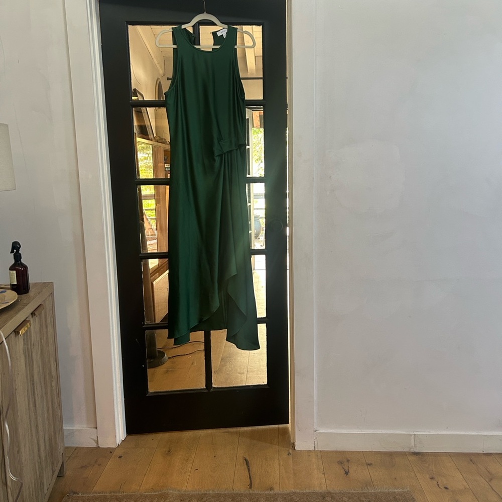 Reiss Forest Green Sleeveless Dress